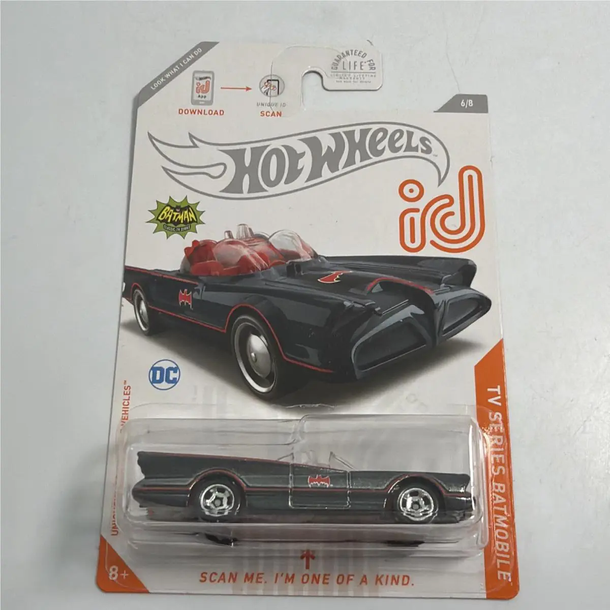 2019 Hot Wheels ID Batman TV Series Batmobile 6/8 Rare 1/1 + Case