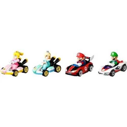 Hot Wheels Mario Kart Track Set Toy Car Piranha Plant Slide Playset with