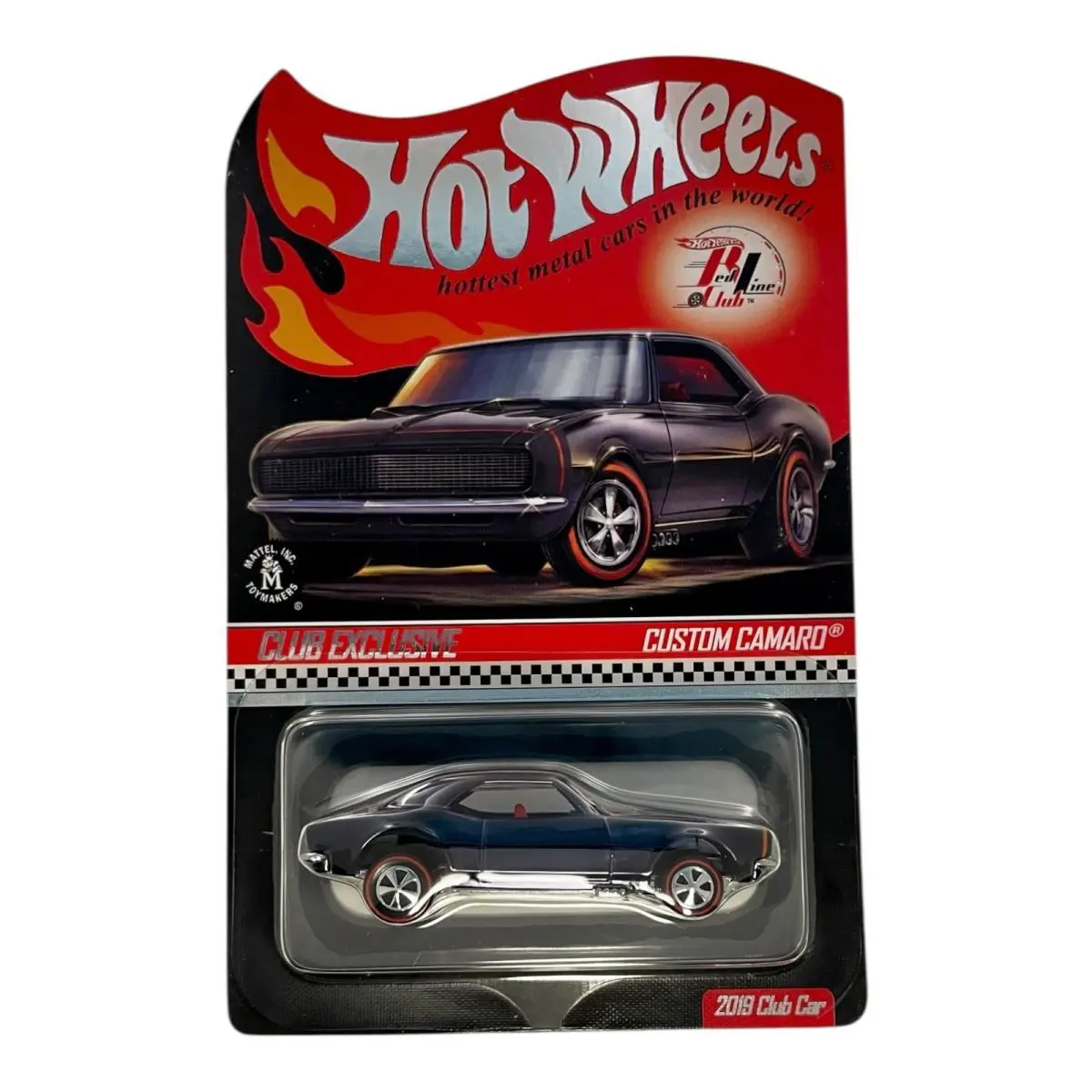 2019 Hot Wheels Rlc Club Exclusive Custom Camaro with Button and Patch