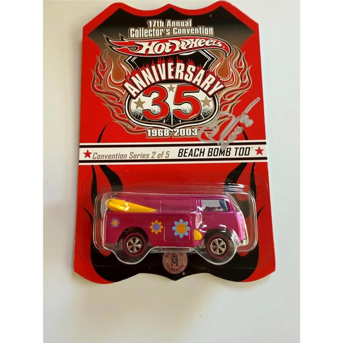 Hot Wheels Beach Bomb Too 2003 17th Annual Collectors Convention Car Signed Q3