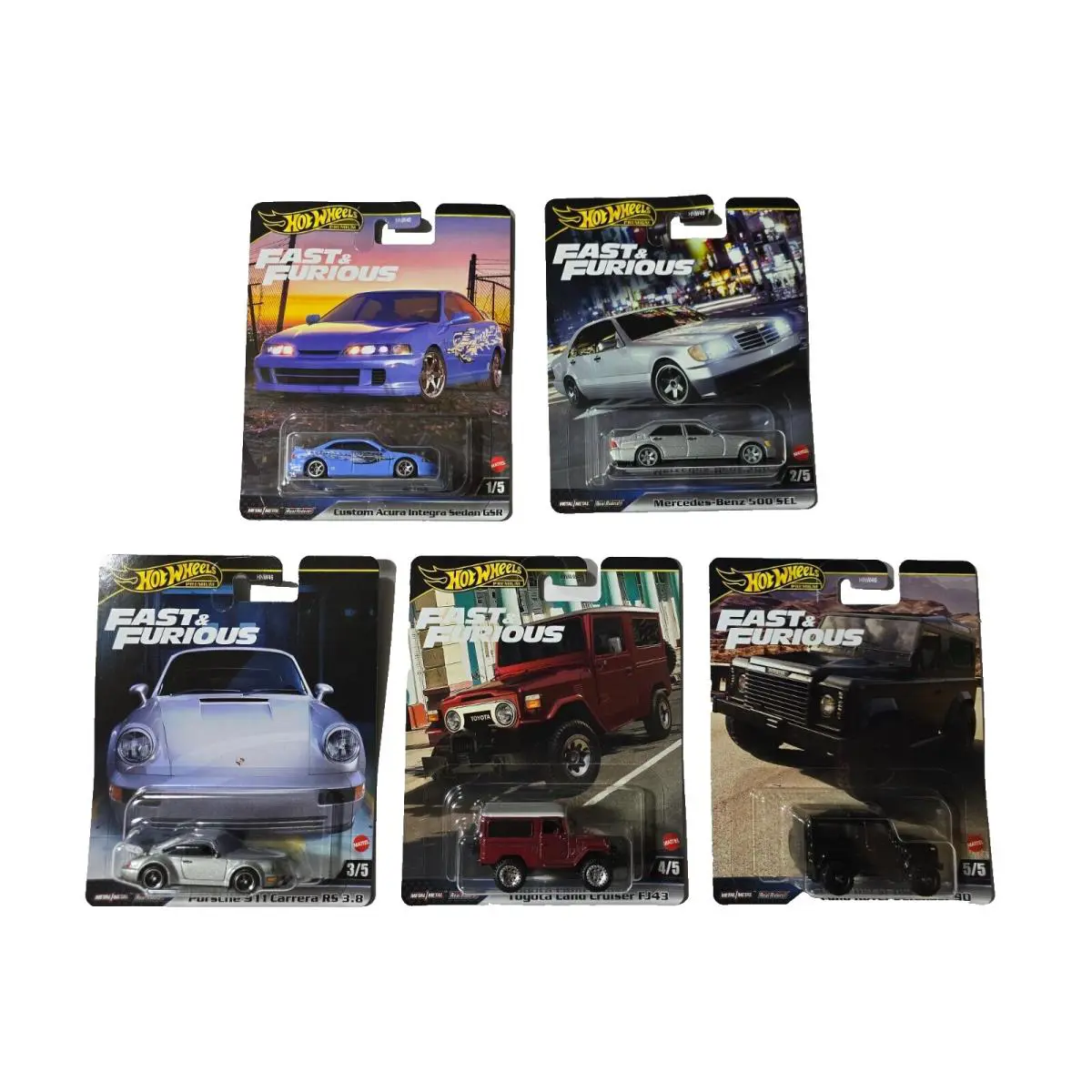 2024 Hot Wheels Premium Fast and Furious Mix 3 Complete Set Of 5