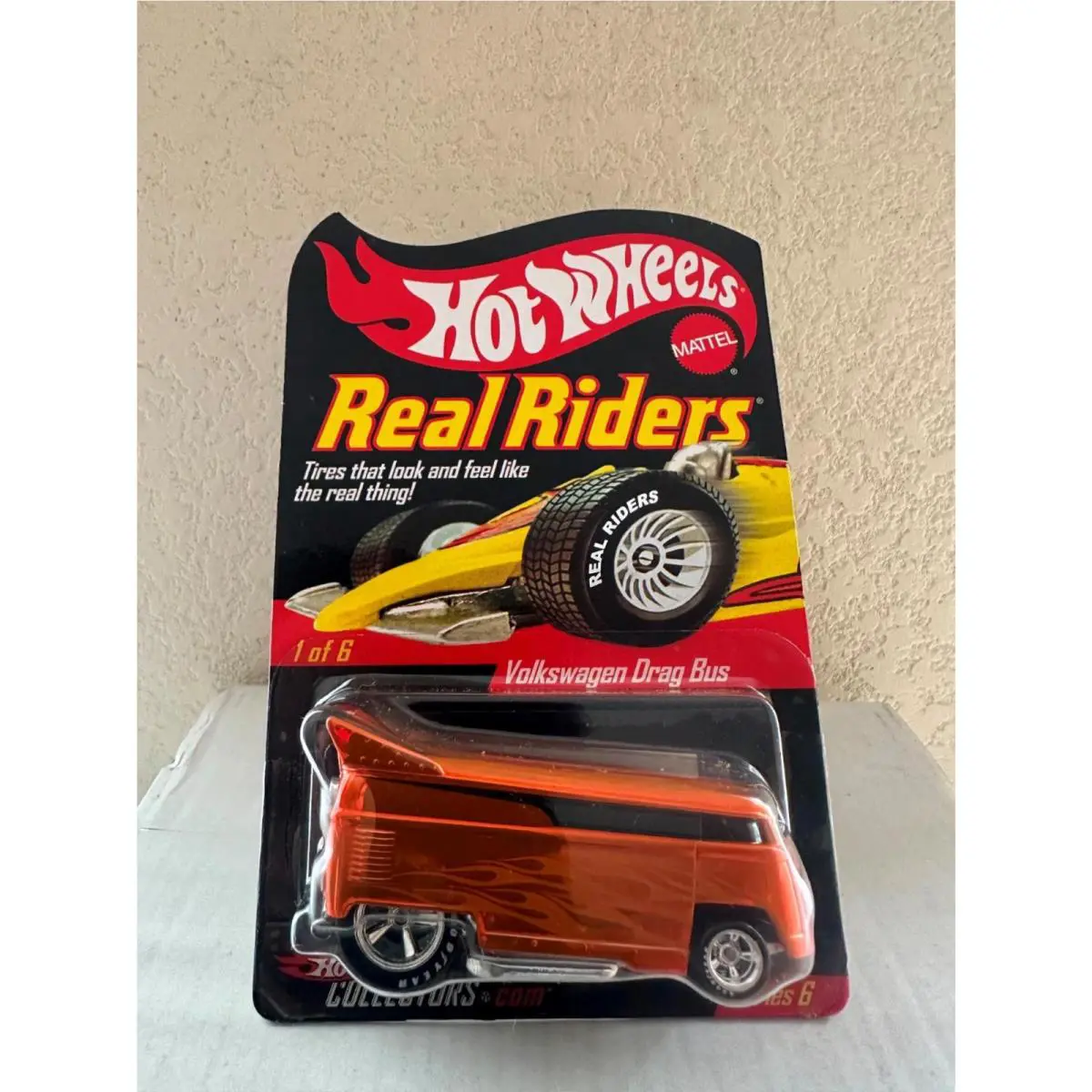 Hot Wheels Volkswagen Drag Bus Real Riders Metallic Orange F25