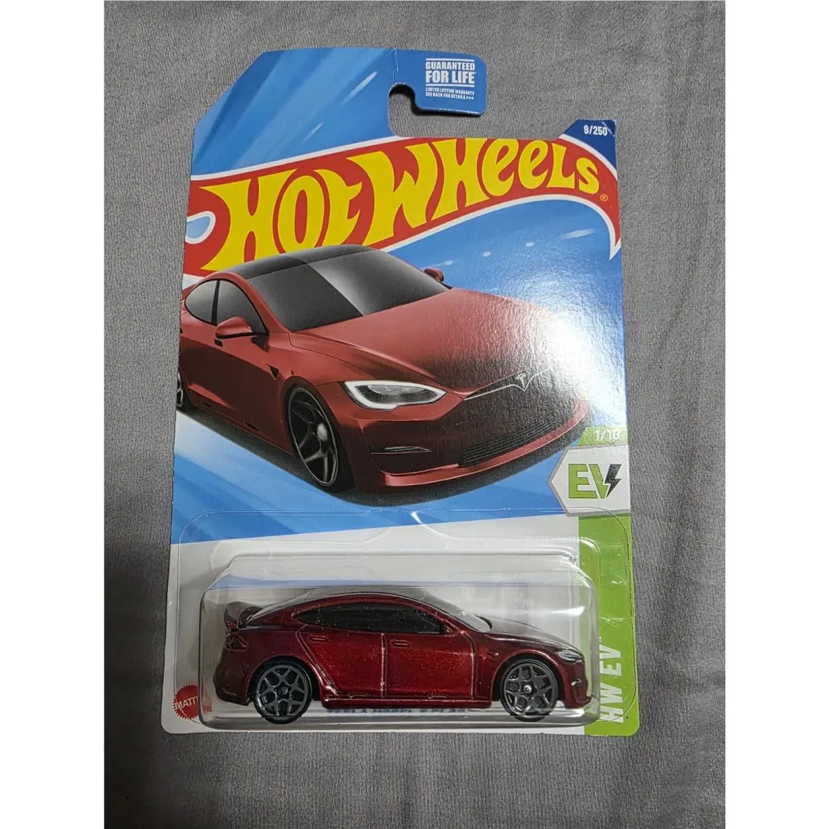2025 Hot Wheels Tesla Model S Plaid Red Car 1/64 HW EV 9 Safe Ship