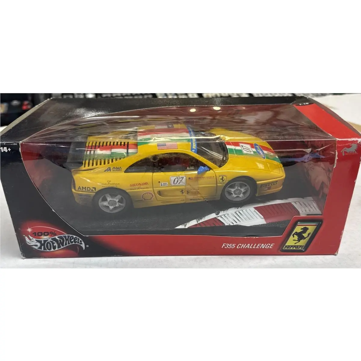 Hot Wheels 1/18 Scale Diecast - 29752 Ferrari F355 Challenge Stephen Earle 07