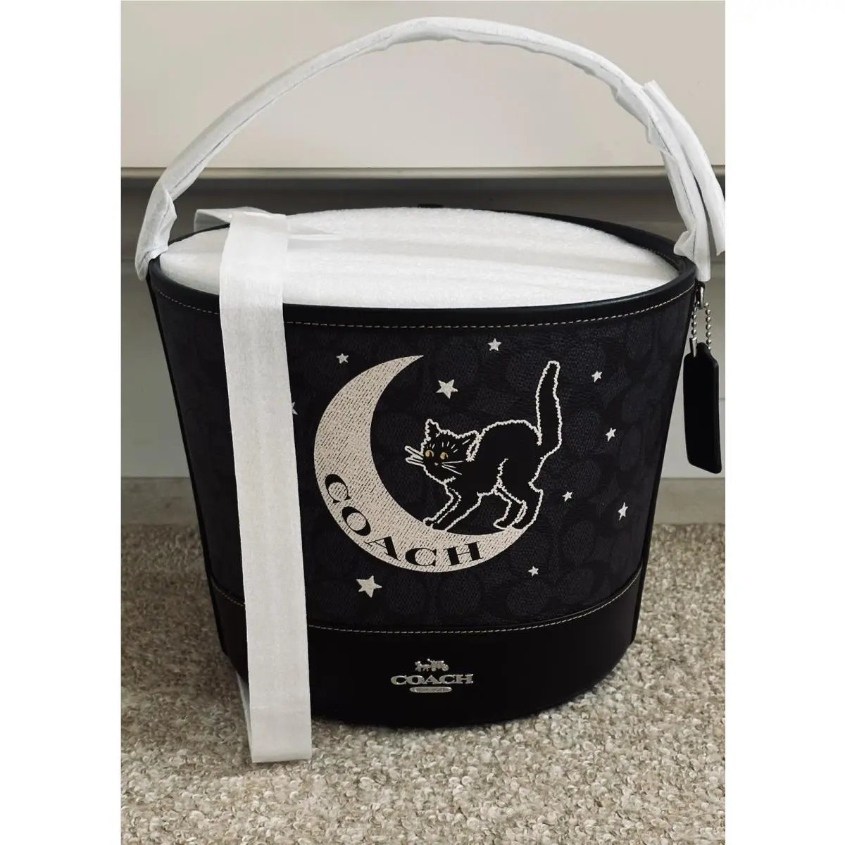 Halloween Black/multi Trick or Treat Bucket CW536 by Coach