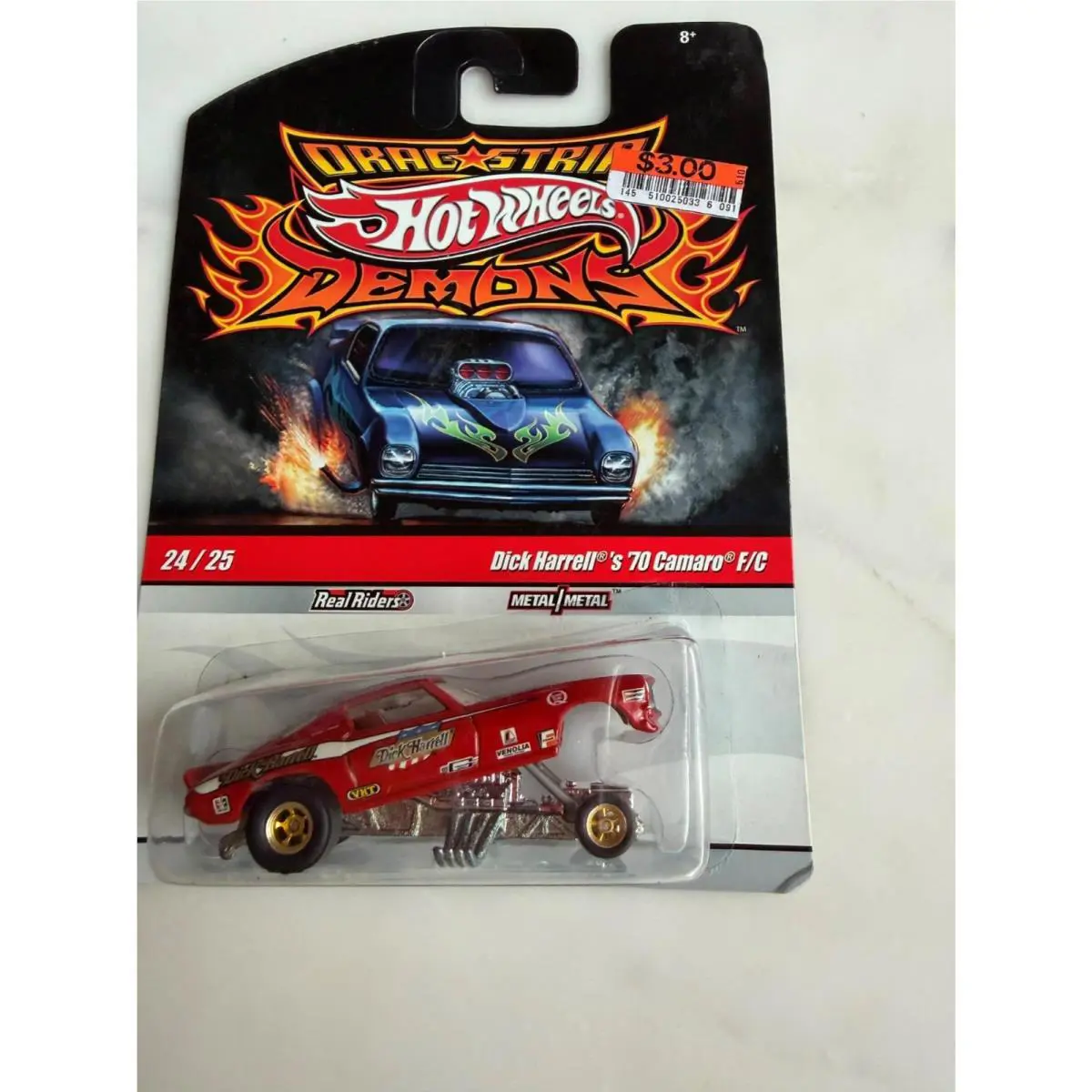 Hot Wheels 2010 Drag Strip Demons 24/25 Dick Harrell`s `70 Camaro Funny Car F59
