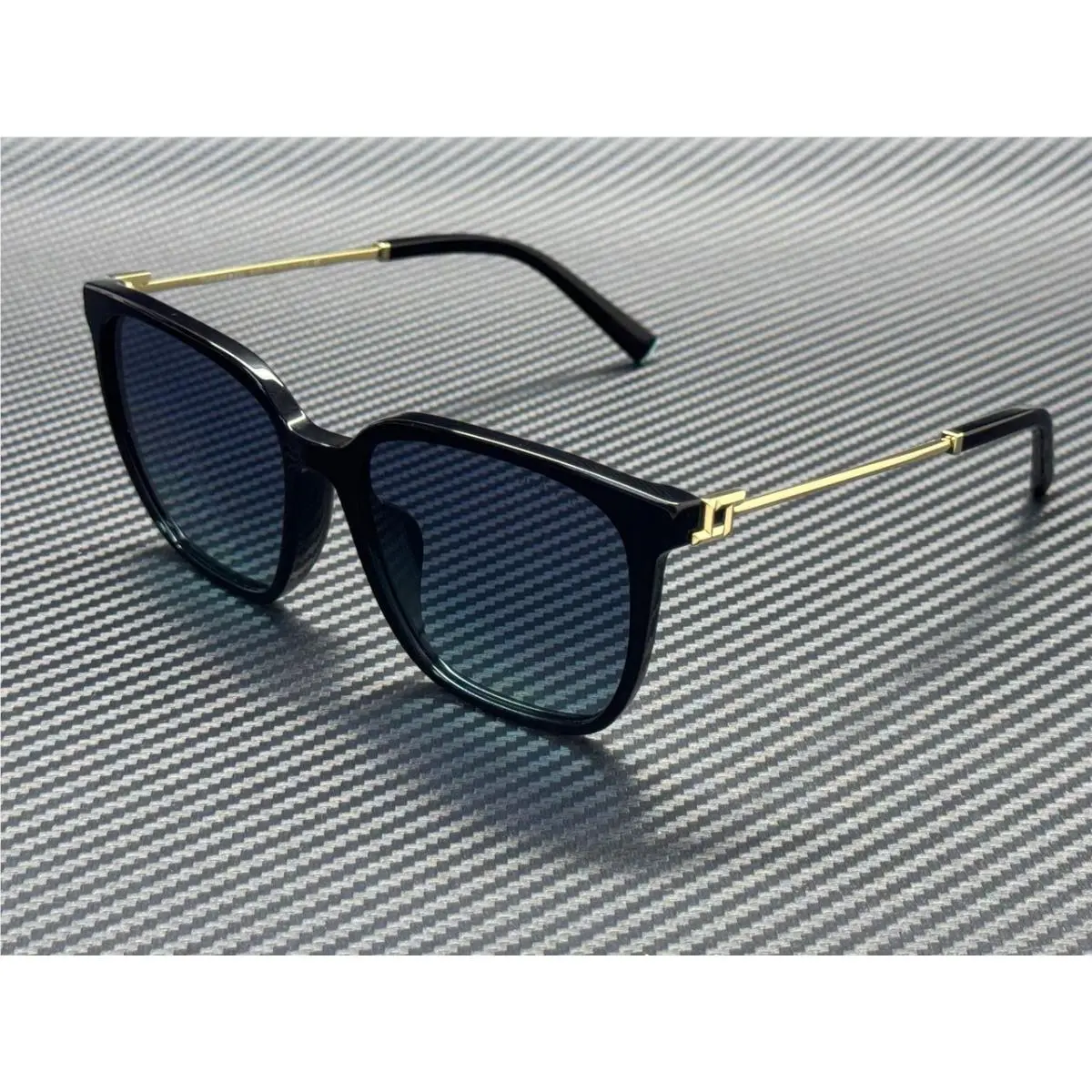 Tiffany TF4244D 80019S Black Azure Gradient Women`s 56 mm Sunglasses