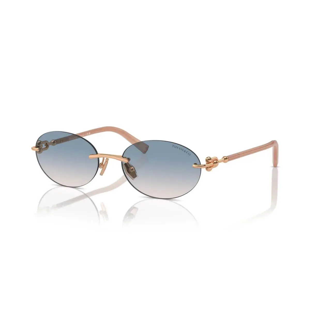Tiffany TF 3104D Rose Gold/brown Blue Gradient 621716 Sunglasses