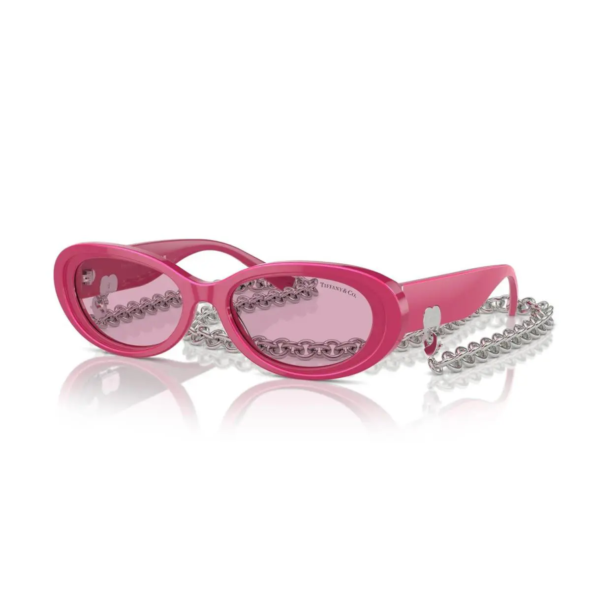 Tiffany TF 4221 Pearl Fuchsia with Chain/pink 841176 Sunglasses