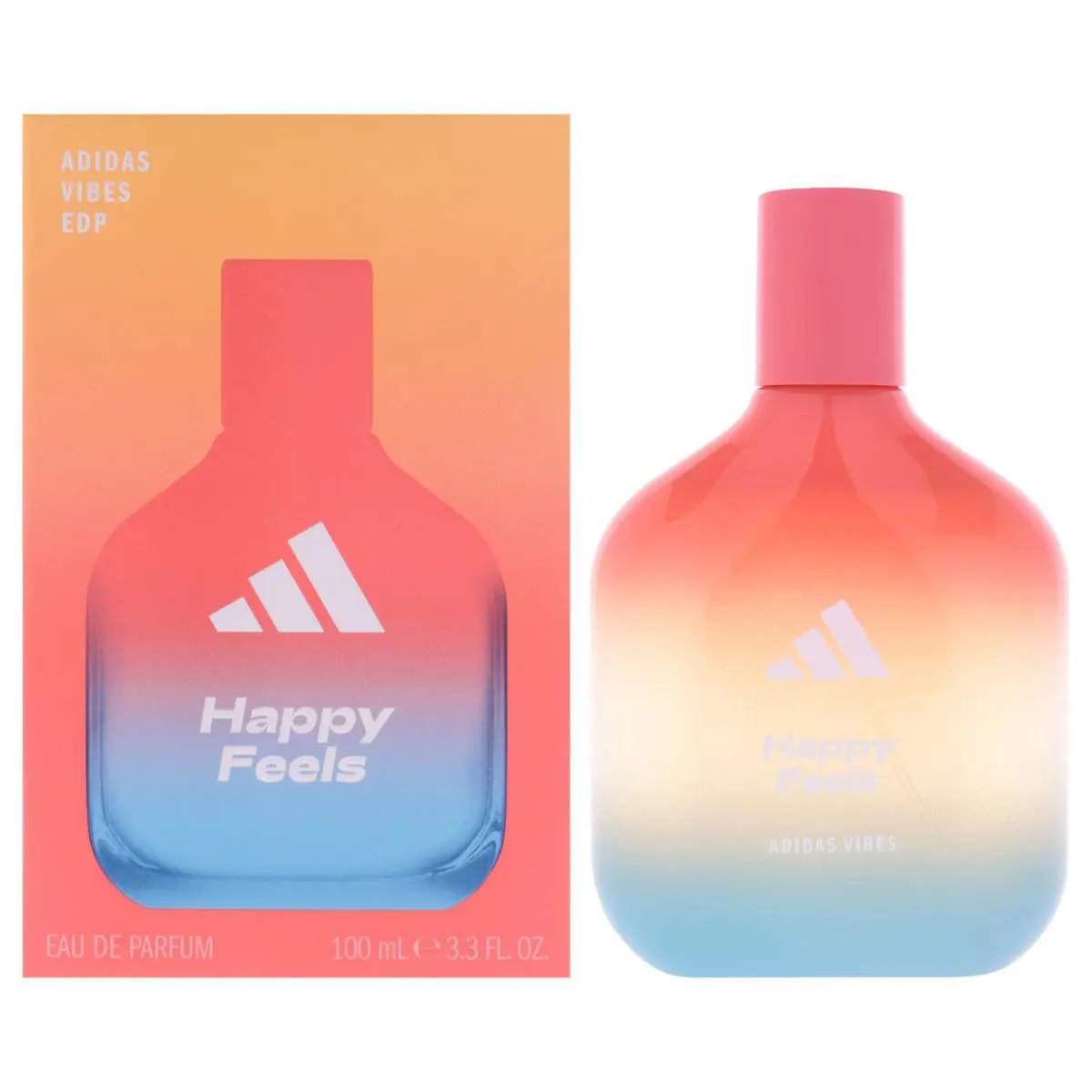 3 Pack Adidas Vibes - Happy Feels by Adidas For Unisex - 3.3 oz Edp Spray