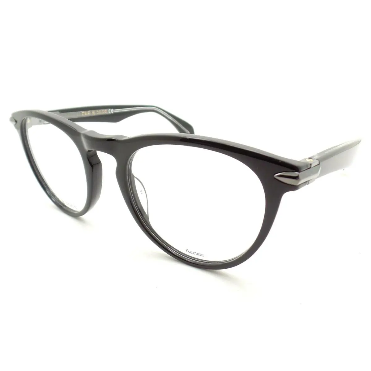 Rag Bone Rnb 7003 807 Black Gun 51mm Eyeglass Frame - Frame: Black Gun