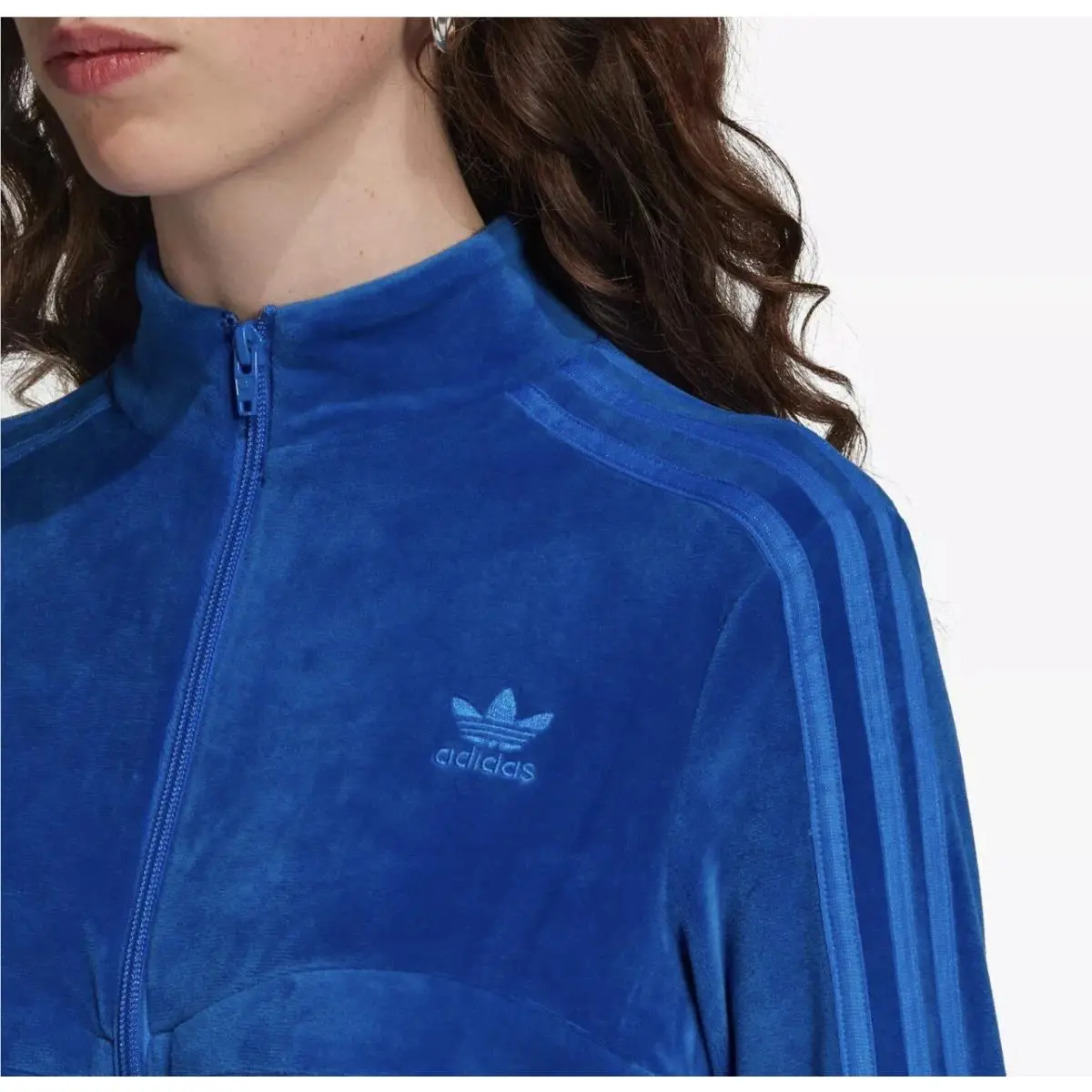 Adidas X Jeremy Scott H50965 Originals Track Top Blue Women’s XS Velour