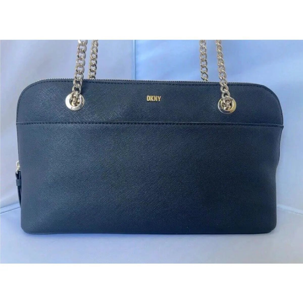 Dkny Maddison Medium TZ Satchel in Black Leather Rare