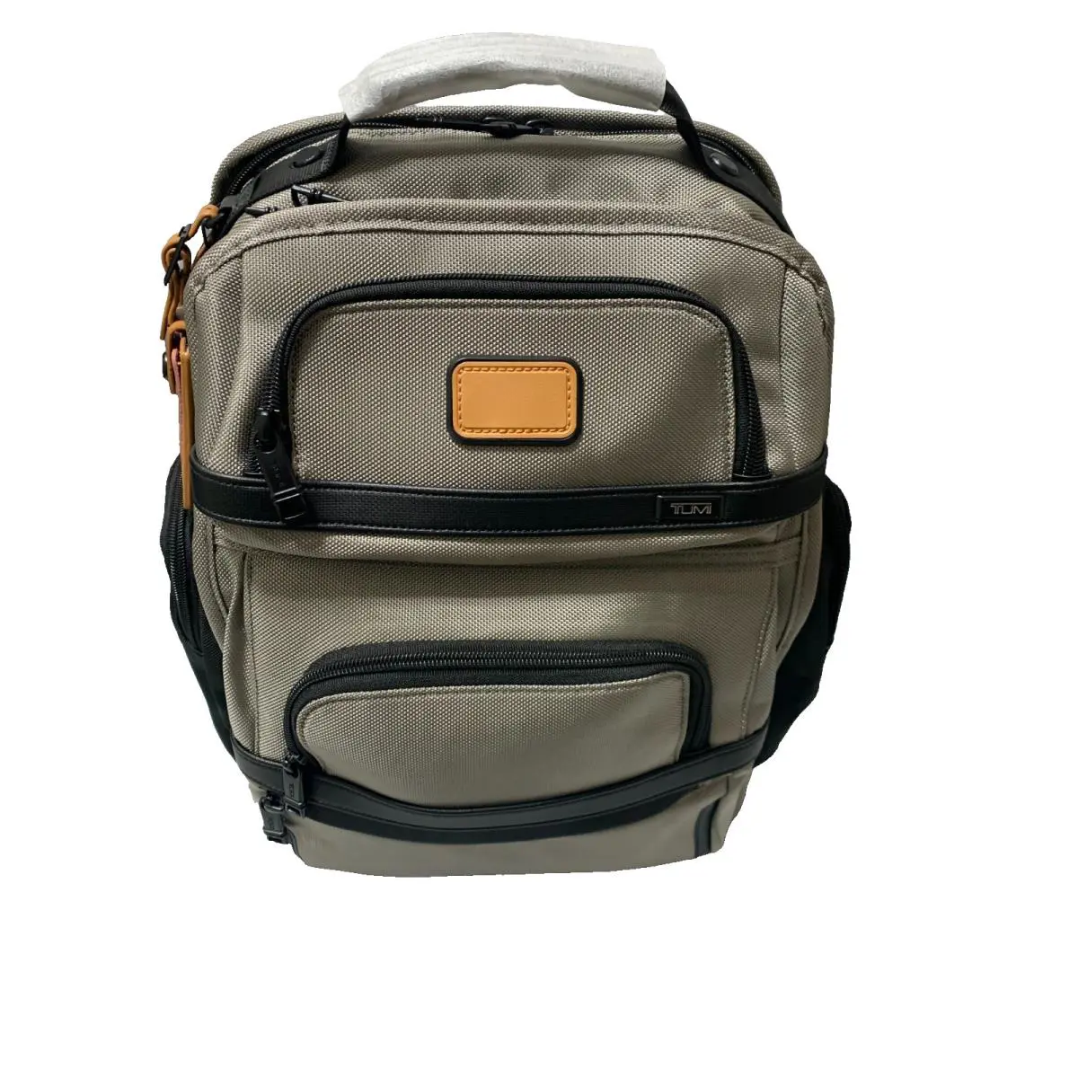 Tumi Alpha 3 Brief Pack in Grey with Tan Black For Off