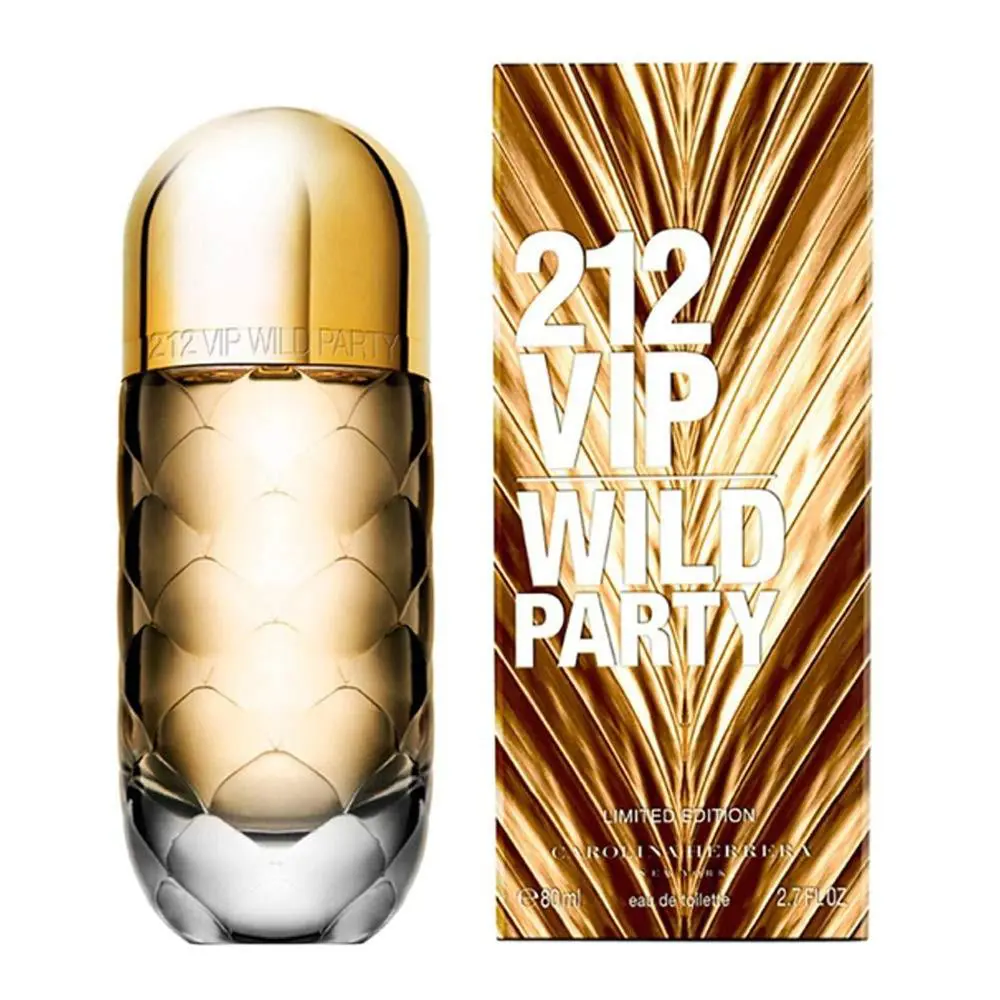 Carolina Herrera 212 VI Wild Party For Women Eau de Toilette Spray 2.7 Ounce