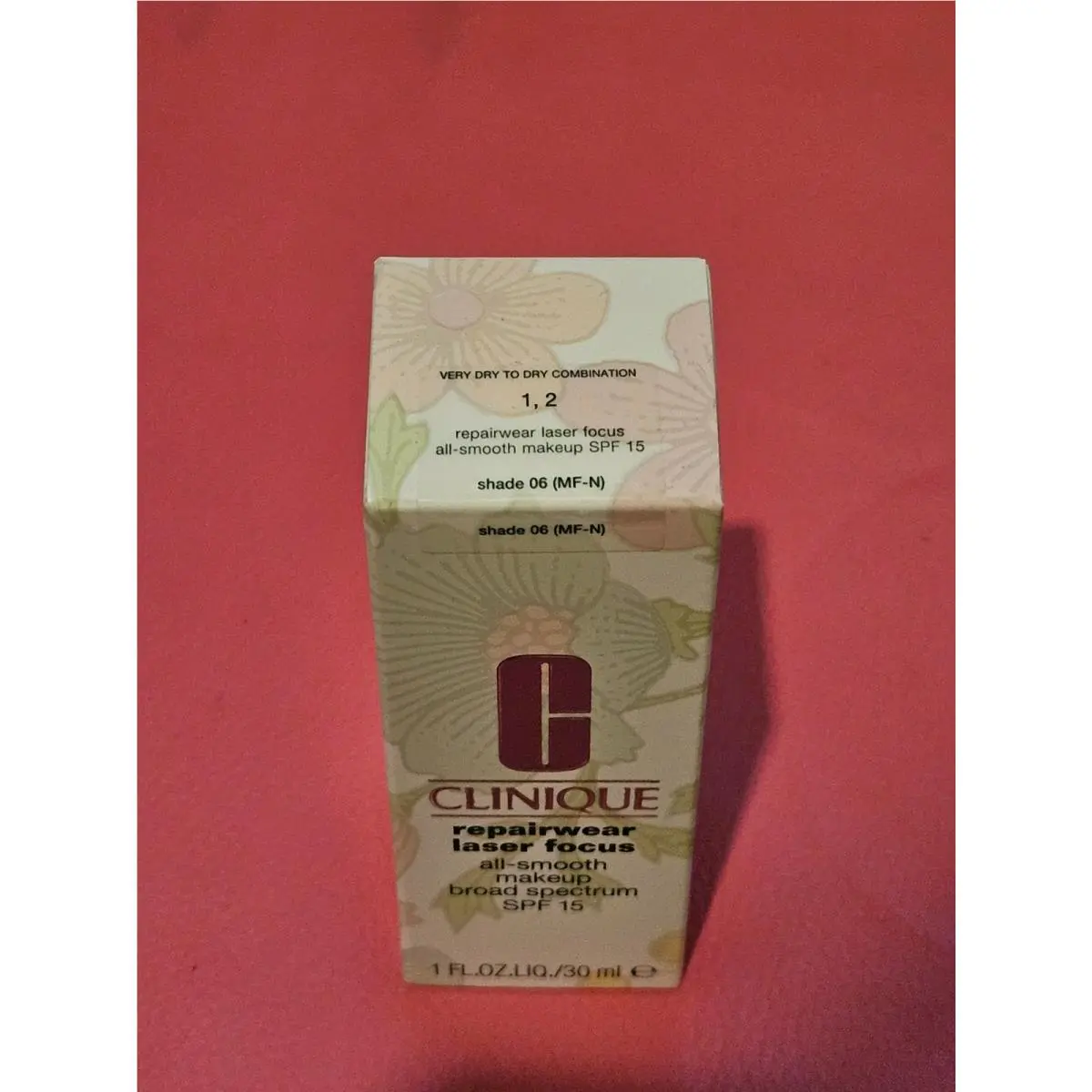 Clinique Repairwear Laser Focus All Smooth Makeup Spf 15 Choose Shade 1 oz