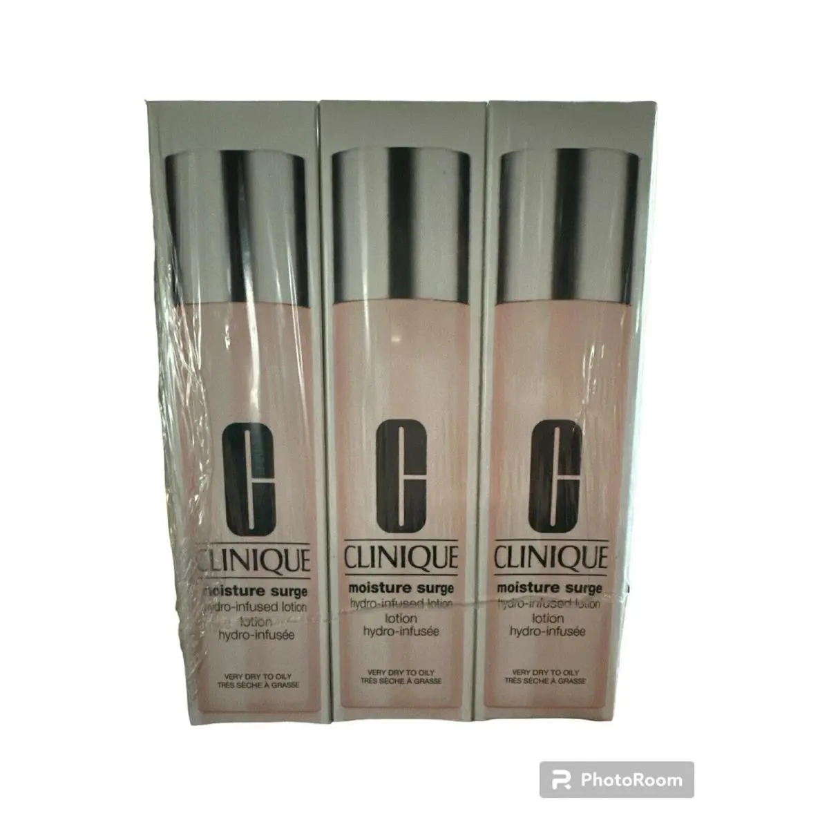 3 X Clinique Moisture Surge Hydrating Lotion 200ml 6.7oz Each Full Size