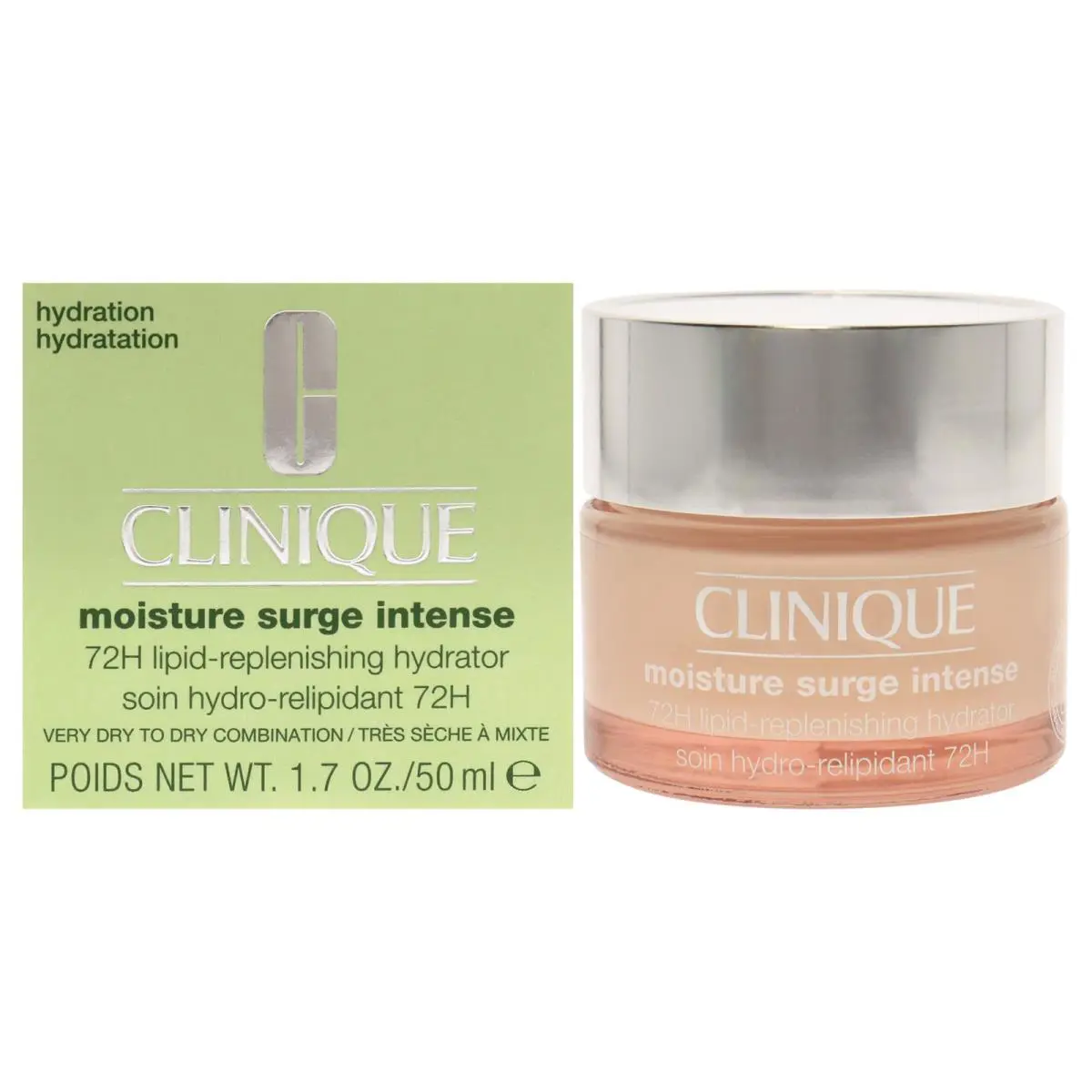 3 Pack Moisture Intense 72-Hour Lipid-replenishing Hydrator by Clinique -1.7 oz