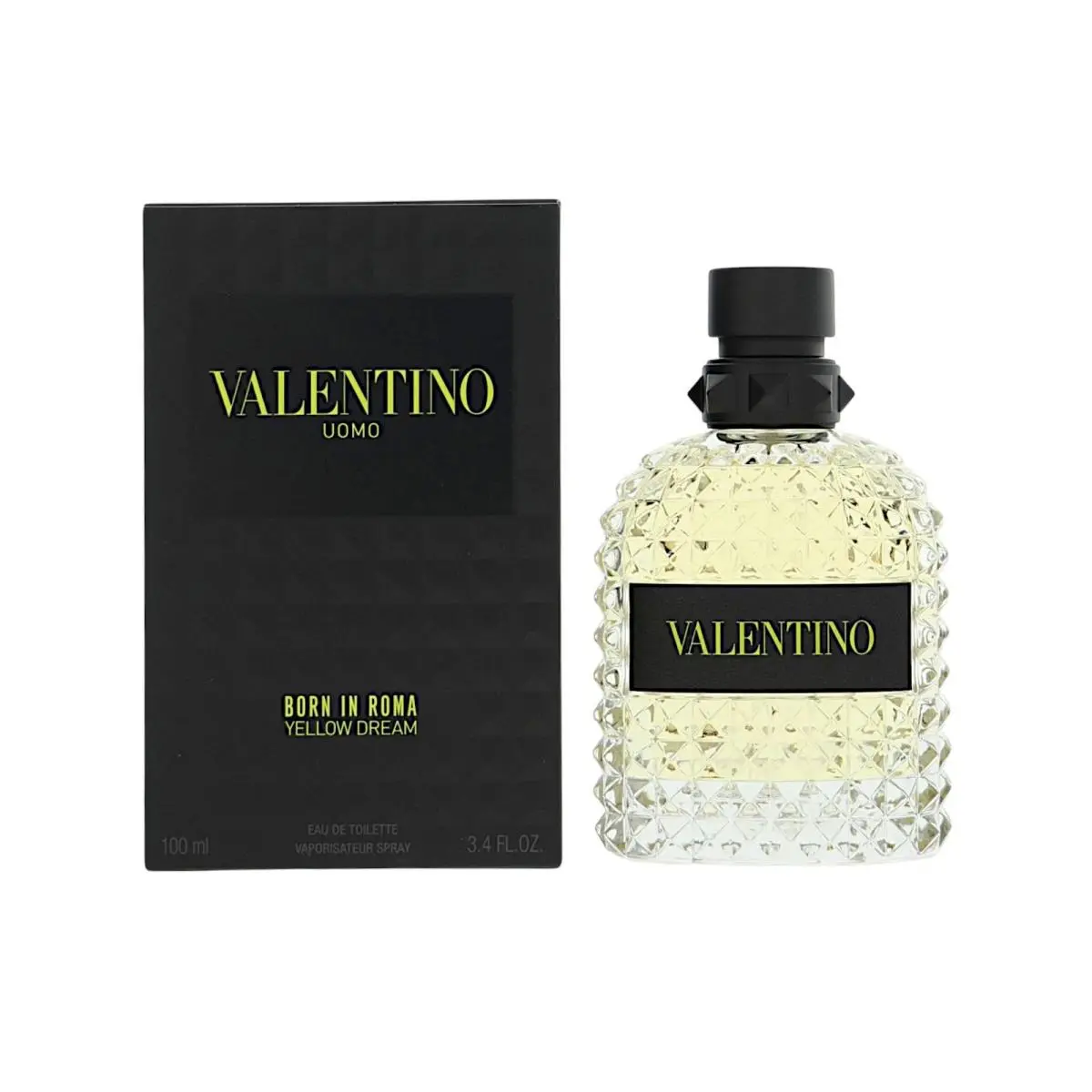 Born In Roma Yellow Dream  Box For Men 3.4 Oz Eau De Toilette Spray by Valentino