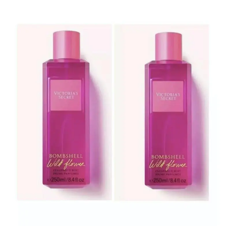 Victoria`s Secret Bombshell Wildflower Fragrance Mist 8.4 Fl.oz. Lot of 2 by Victoria's Secret