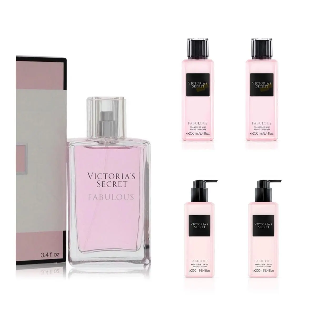 Victoria`s Secret Fabulous Eau de Parfum 3.4 Fl.oz /fragrance Mist 2 /lotion 2 by Victoria's Secret