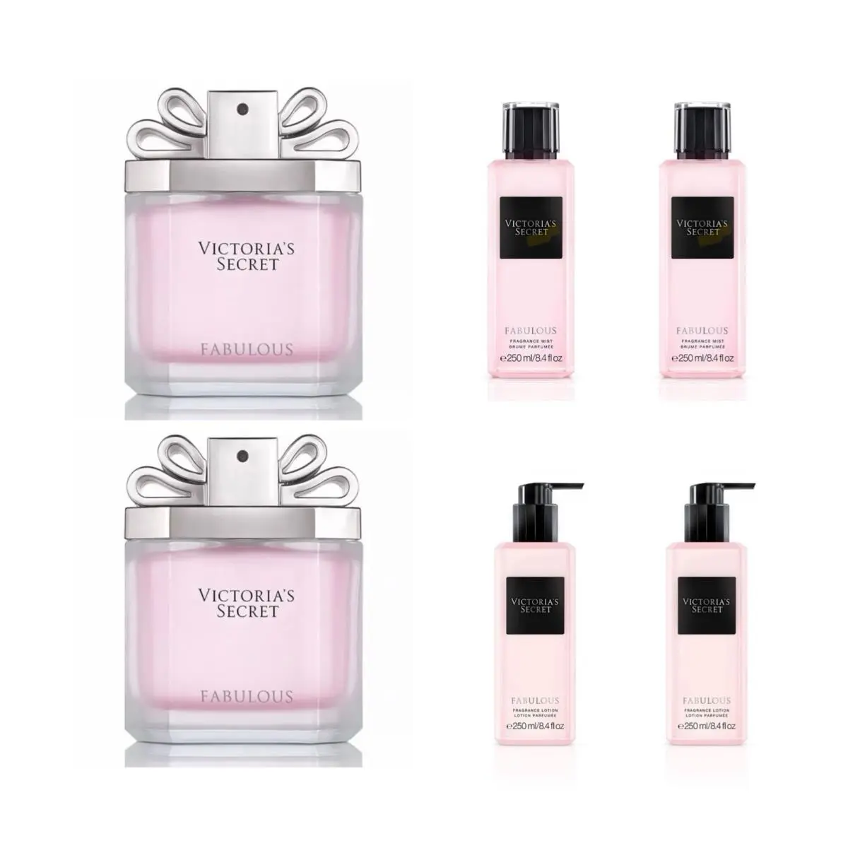 Victoria`s Secret Fabulous Edp 3.4 Fl.oz. 2 /fragrance Mist 2 /lotion 2