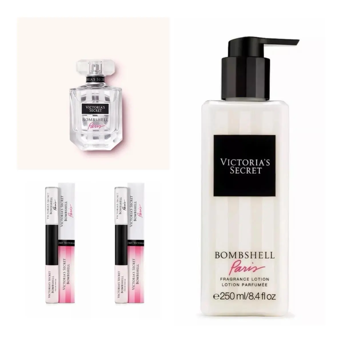 Victoria`s Secret Bombshell Paris Edp 1.7 Fl.oz. /rollerball 2 /lotion