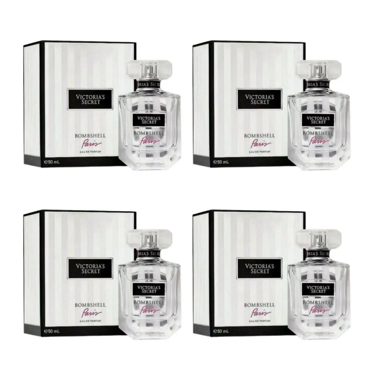 Victoria`s Secret Bombshell Paris Eau de Parfum 1.7 Fl.oz. Lot of 4
