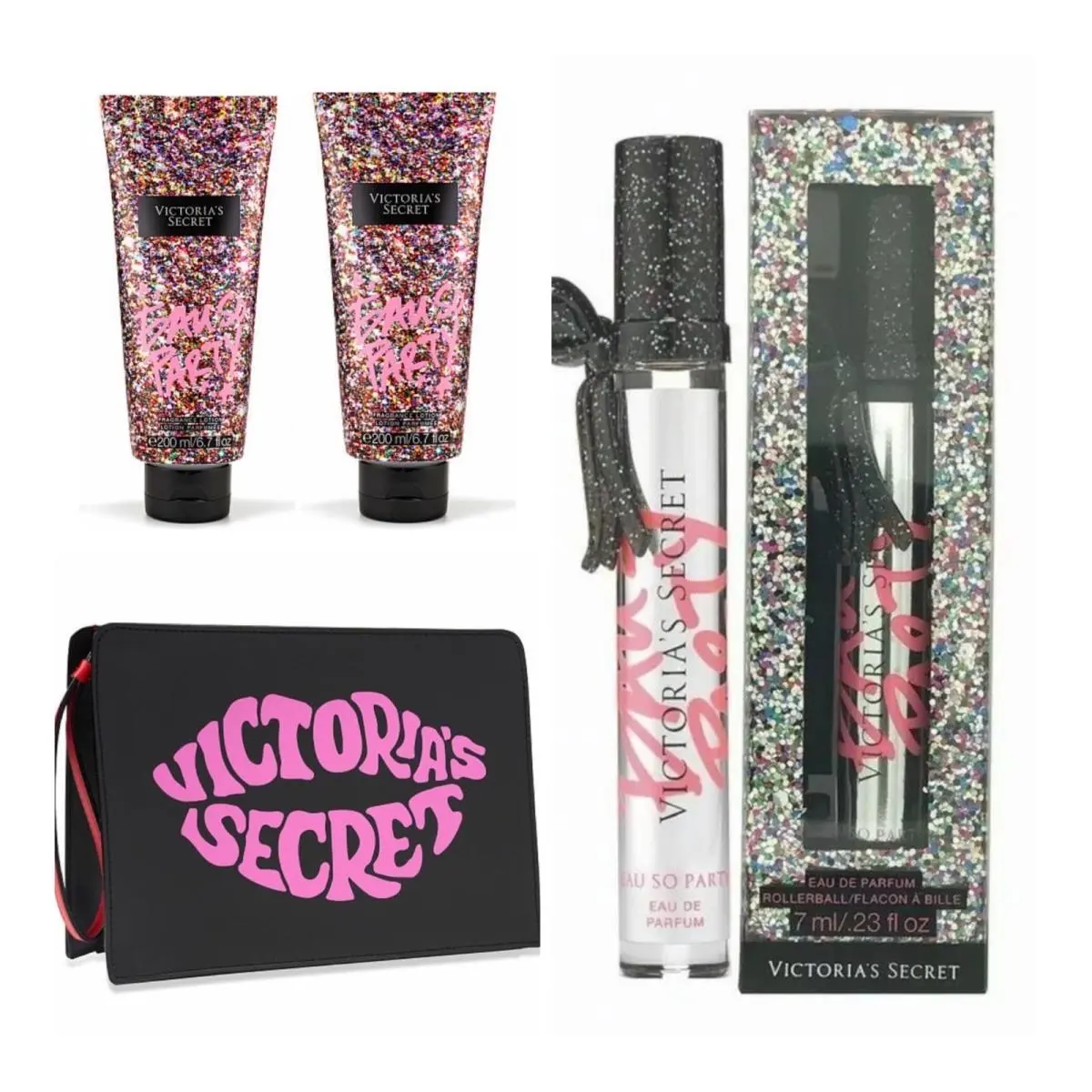 Victoria`s Secret Eau SO Party Eau de Parfum Rollerball / Lotion 2 / Beauty Bag by Victoria's Secret