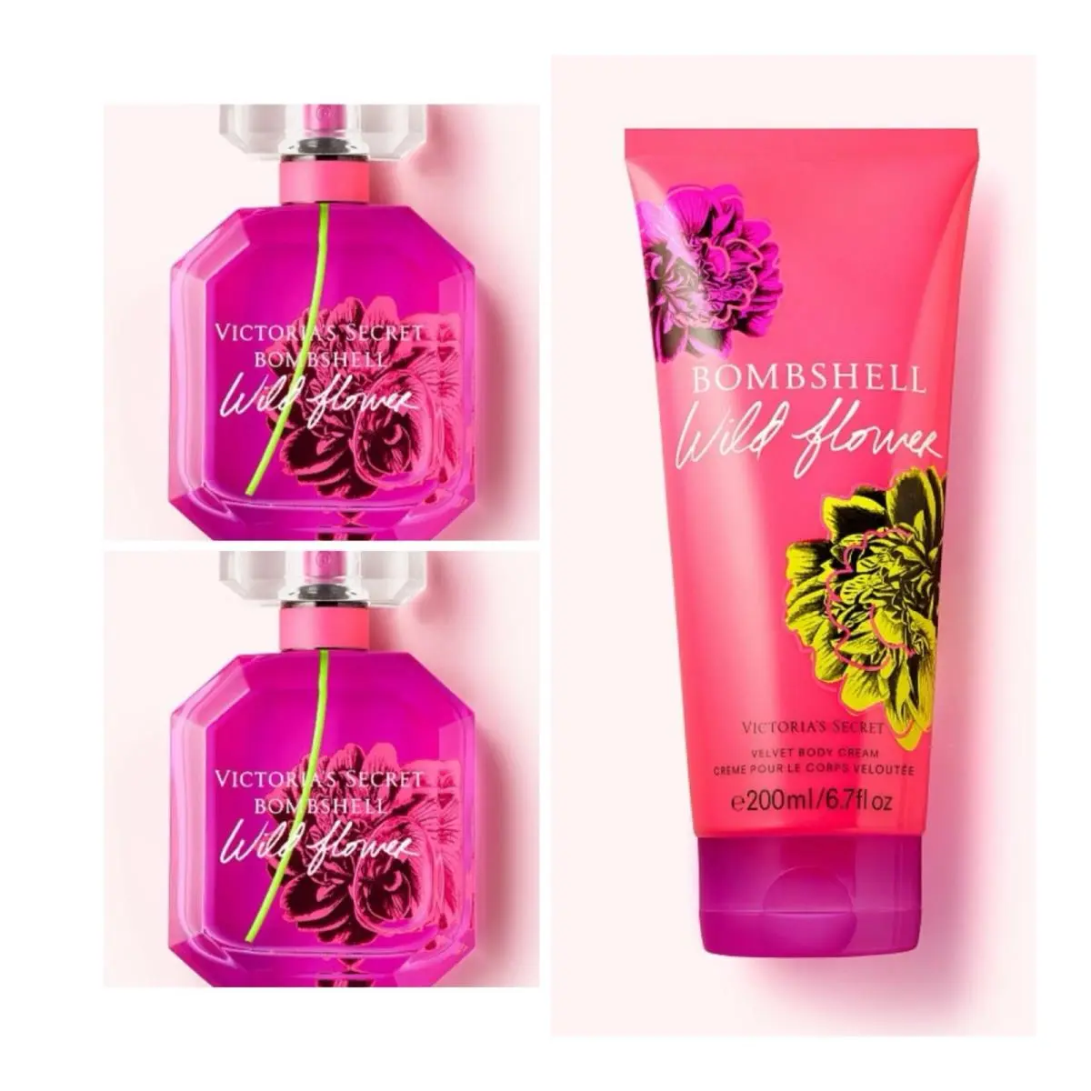 Victoria`s Secret Bombshell Wildflower Eau de Parfum 3.4 Fl.oz 2 Body Cream