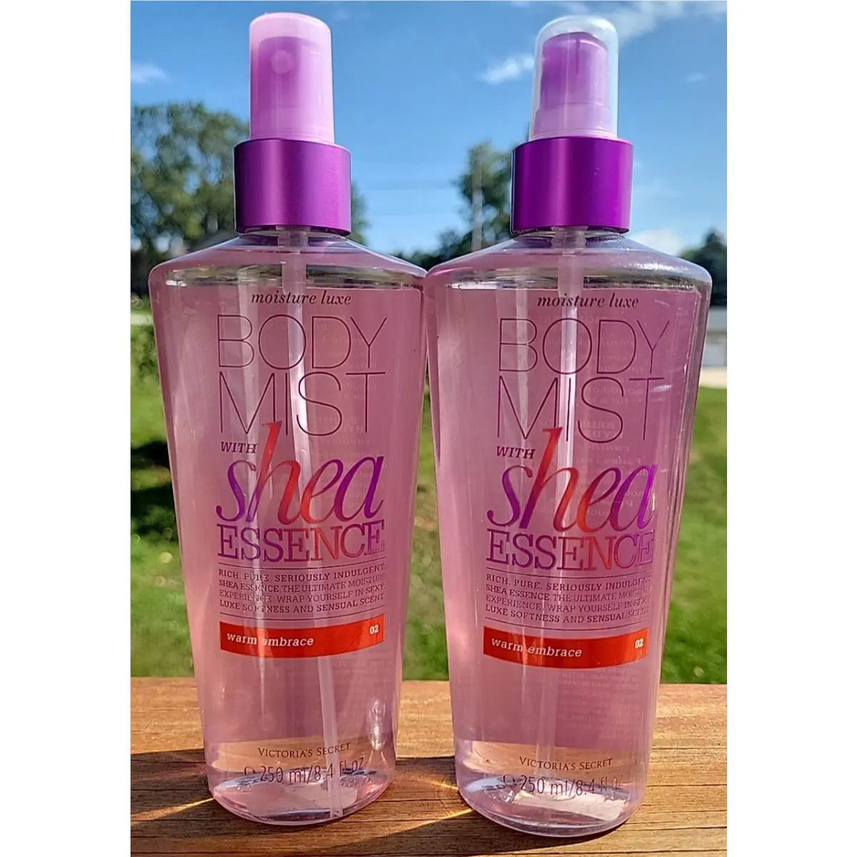 Victoria`s Secret Warm Embrace Shea Essence Body Mist 8.4 OZ Fragrance Lot of 2