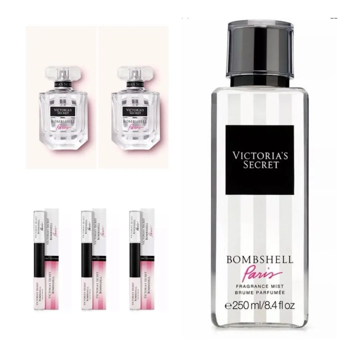 Victoria`s Secret Bombshell Paris Edp 1.7 Fl.oz. 2 /rollerball 3 /mist