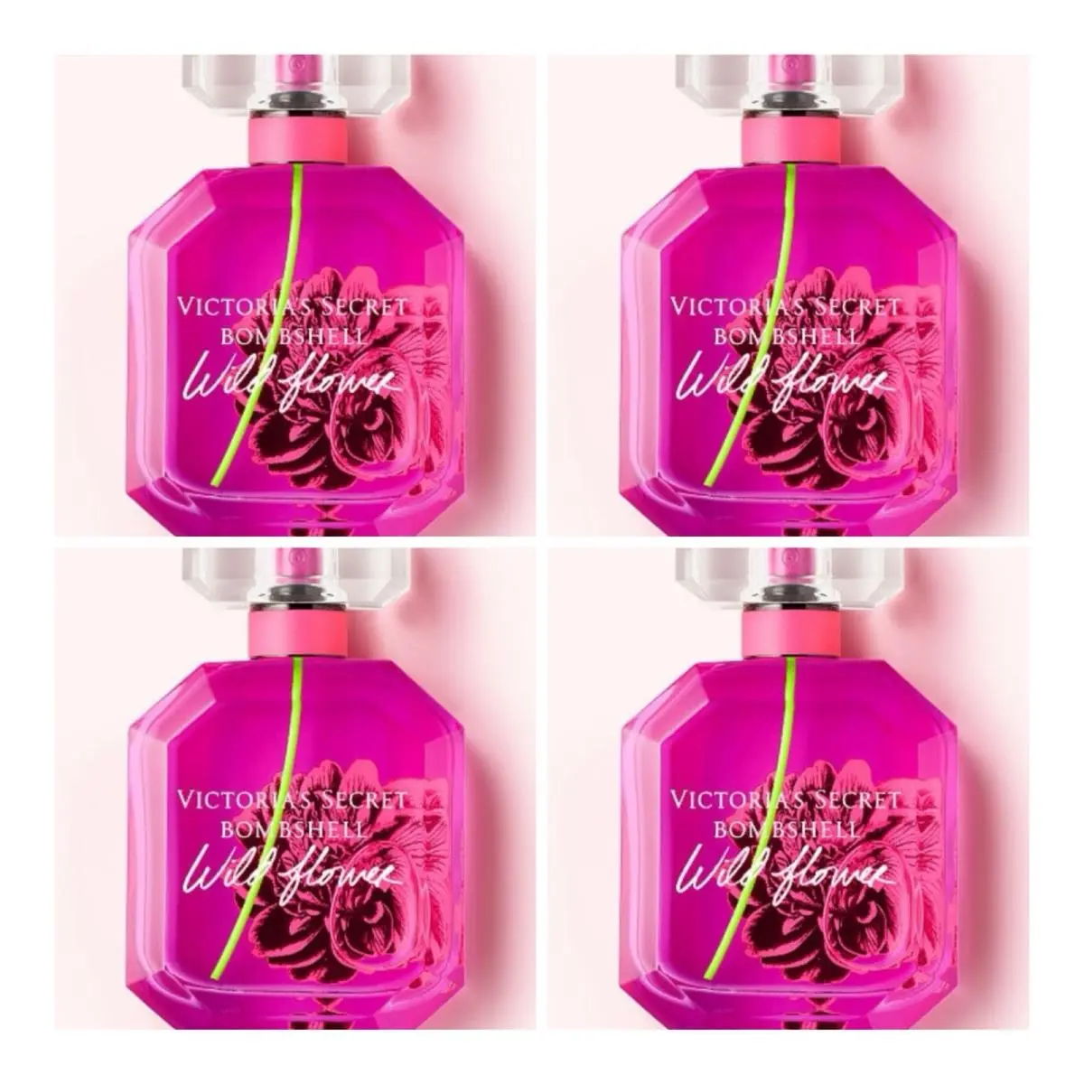 Victoria`s Secret Bombshell Wildflower Eau de Parfum 3.4 Fl.oz. Lot of 4 by Victoria's Secret