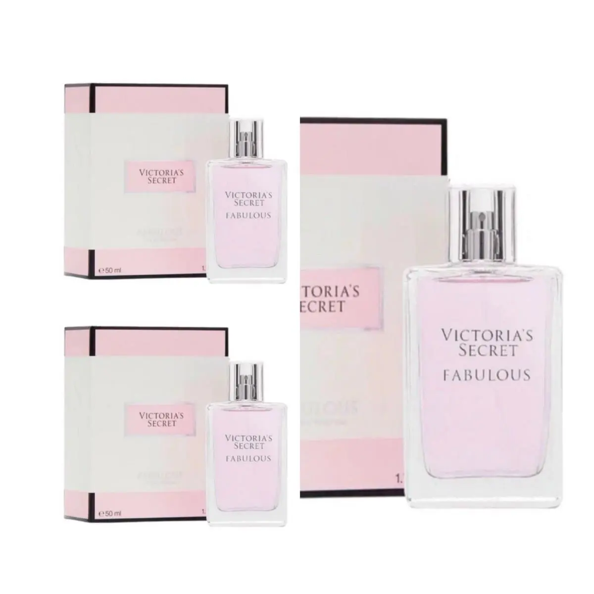 Victoria`s Secret Fabulous Eau de Parfum 1.7 Fl.oz. Lot of 3