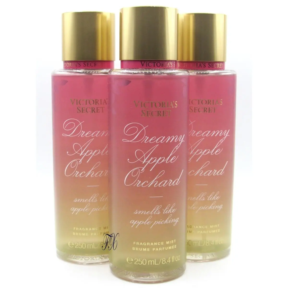 Victoria`s Secret Dreamy Apple Orchard Fragrance Mist 8.4 OZ Lot OF 3 Pcs