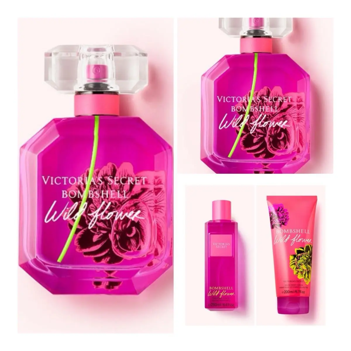 Victoria`s Secret Bombshell Wildflower Edp 1.7 Fl.oz 2 /fragrance Mist /cream