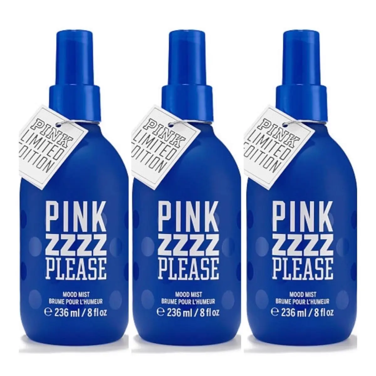 Victoria`s Secret Pink Zzz Please Mood Mist 8 Fl.oz. Lot of 3