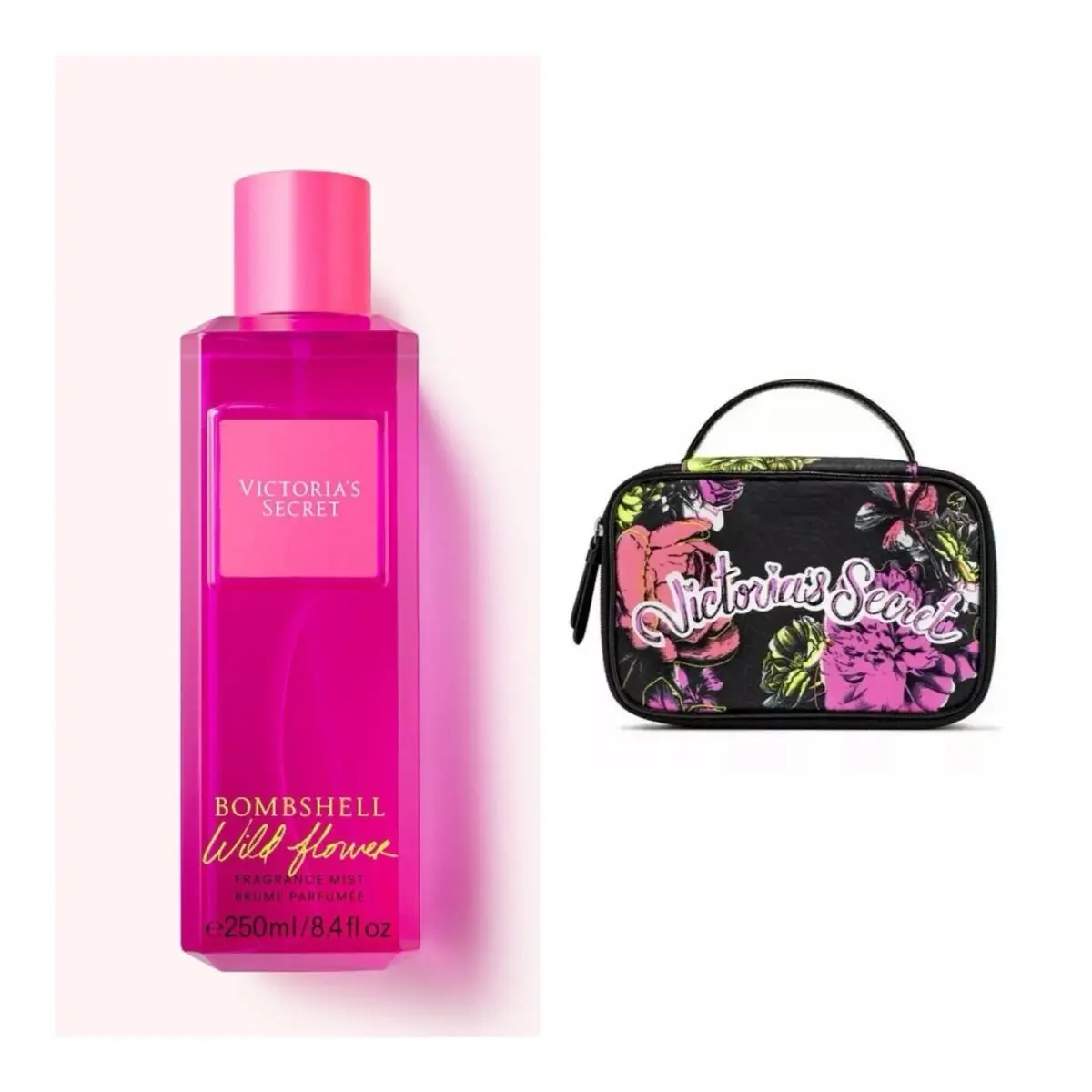 Victoria`s Secret Bombshell Wildflower Fragrance Mist and Beauty Tra