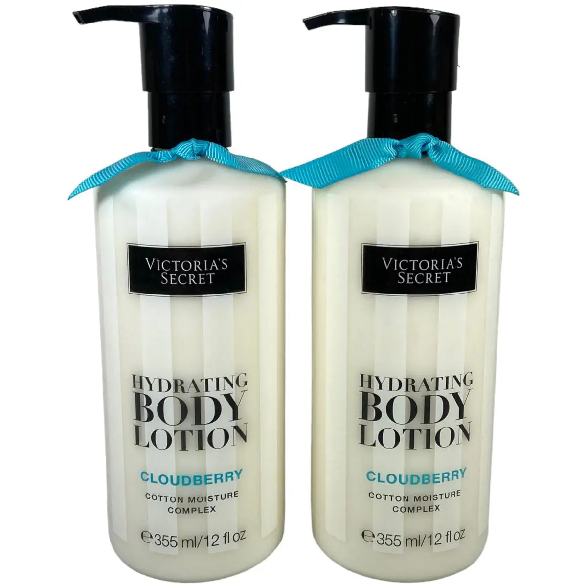 2x Victorias Secret Hydrating Lotion Cloudberry Cotton Moist Complex 12 oz