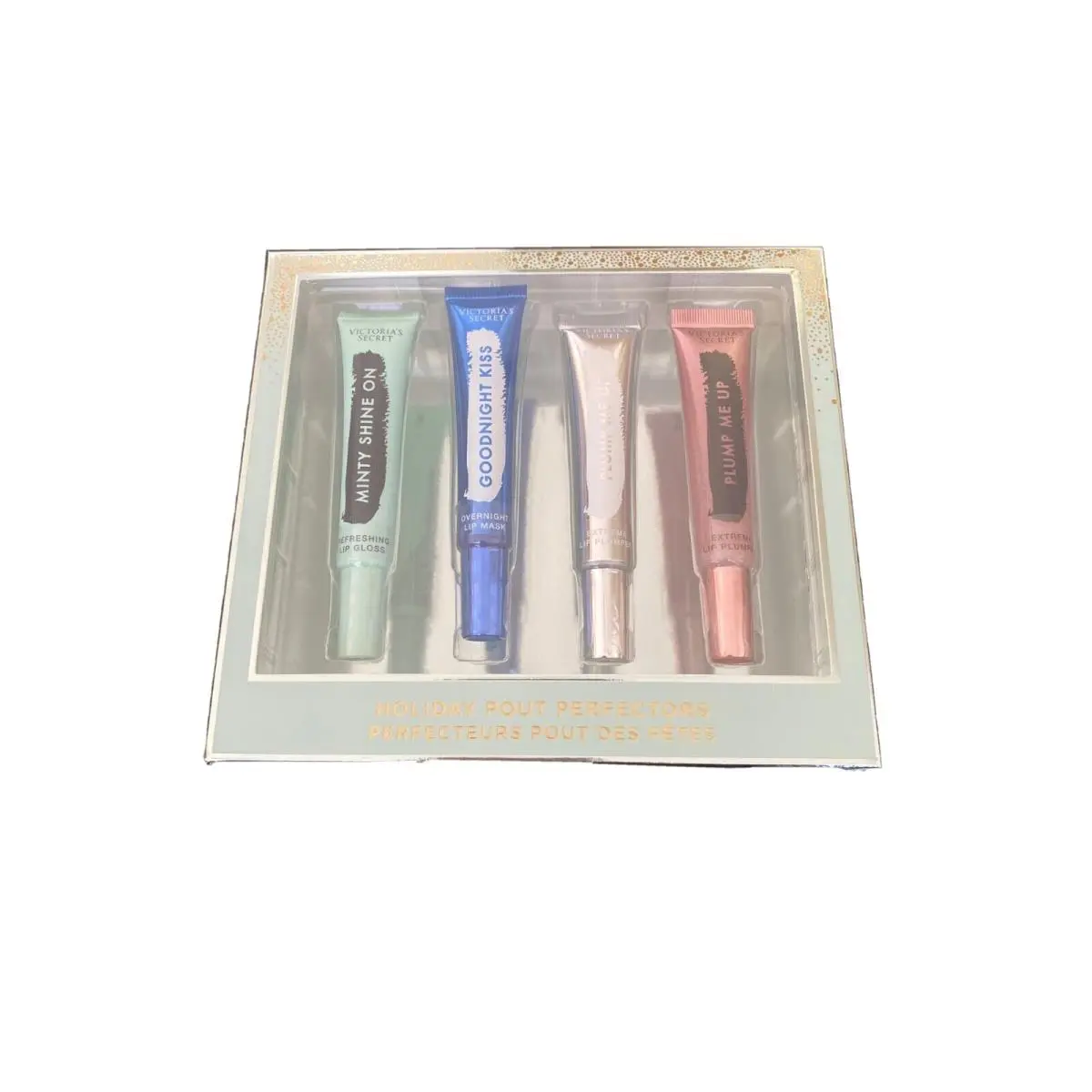 Victoria’s Secret 4 Holiday Pout Perfectors Lip Gloss Mask Pumpler Gift Set