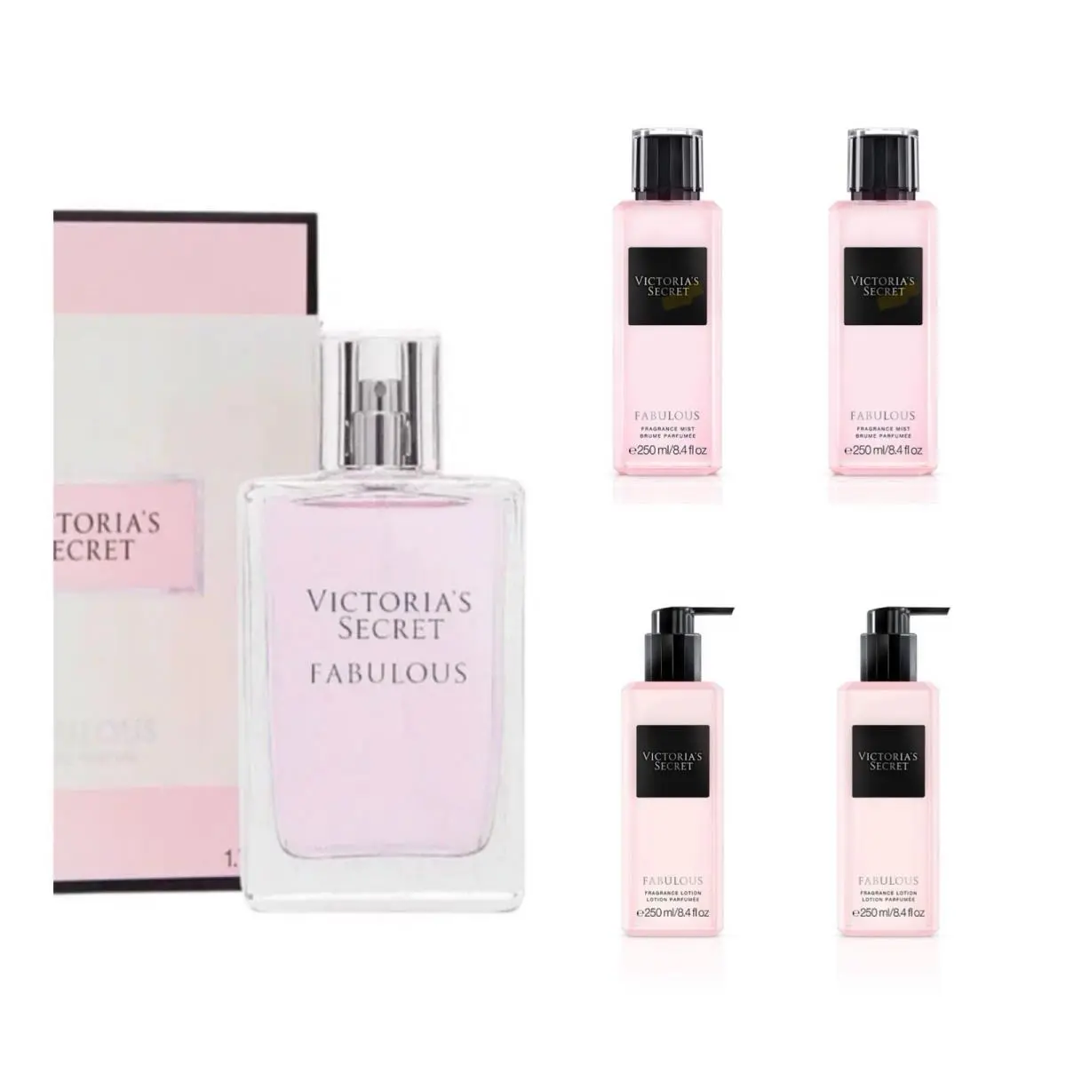 Victoria`s Secret Fabulous Eau de Parfum 1.7 Fl.oz /fragrance Mist 2 /lotion 2