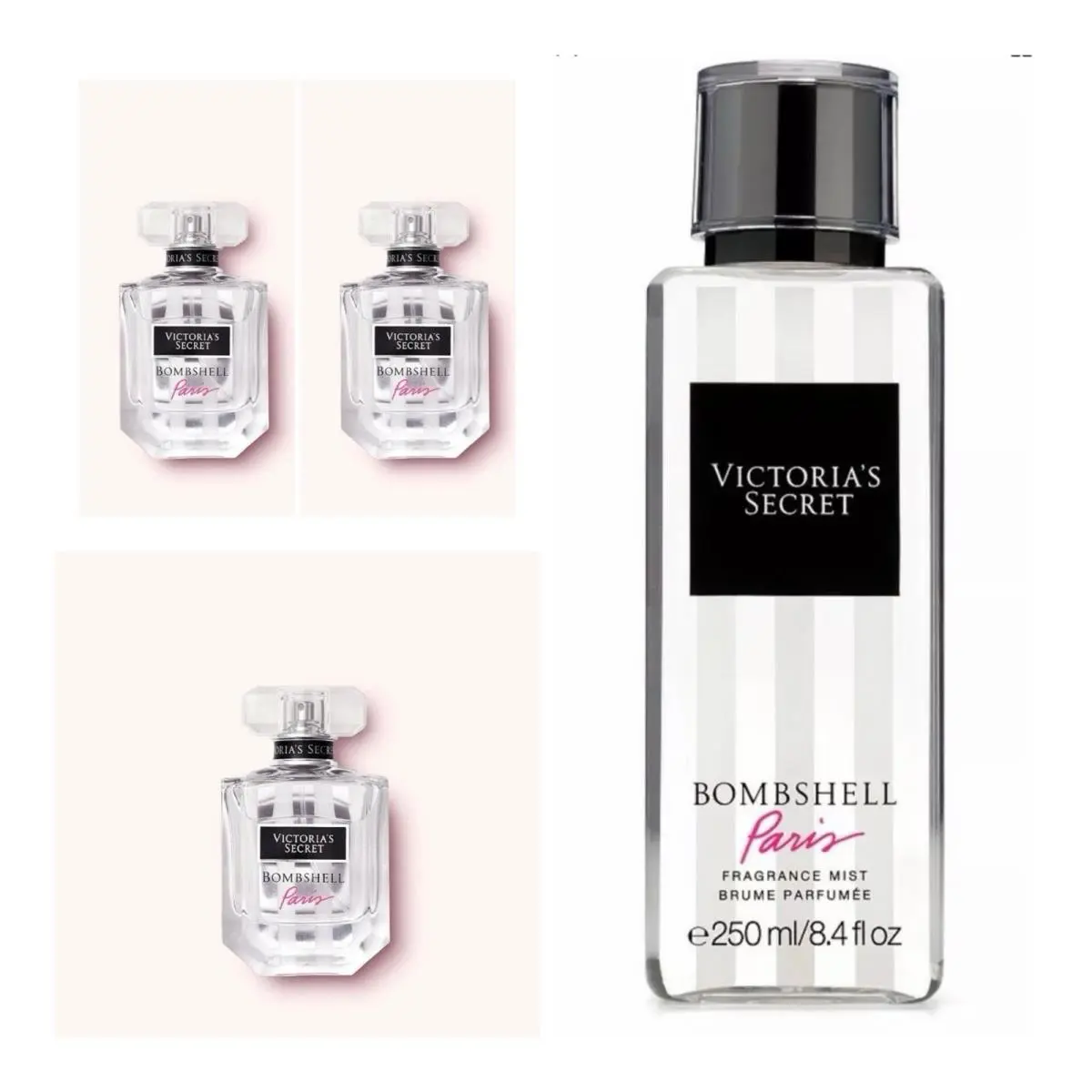 Victoria`s Secret Bombshell Paris Eau de Parfum 1.7 Fl.oz. 3 Fragrance Mist by Victoria's Secret