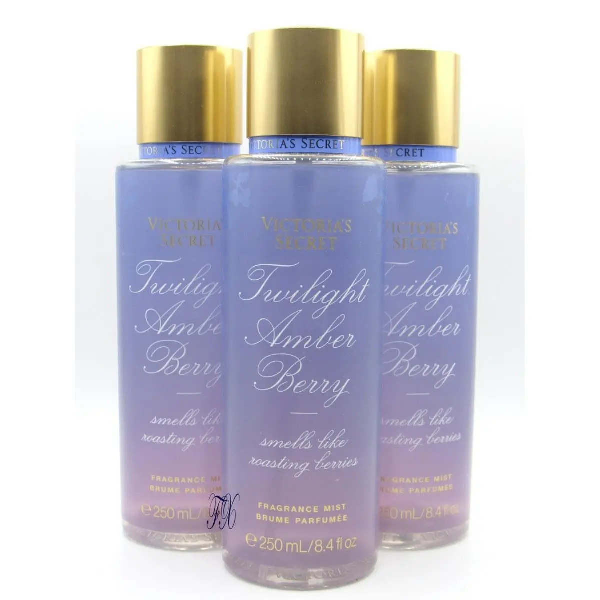 Victoria`s Secret Twilight Amber Berry Fragrance Mist 8.4 OZ Lot OF 3 Pcs