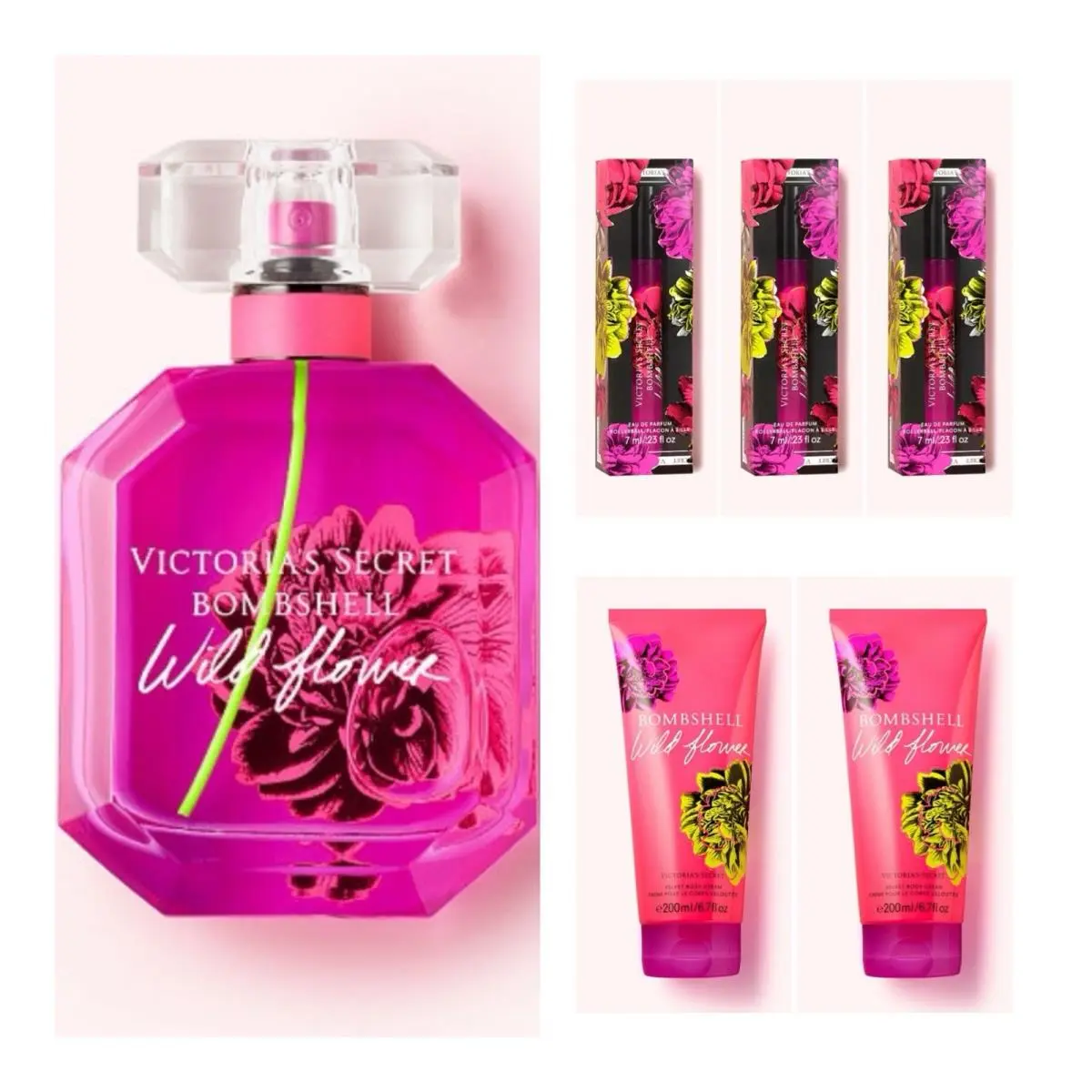 Victoria`s Secret Bombshell Wildflower Edp 3.4 Fl.oz. /rollerball 3 /cream 2