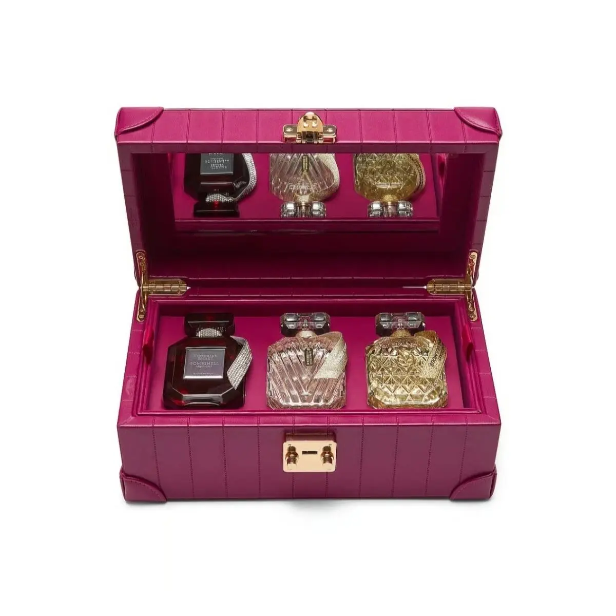 Victoria`s Secret VS Bombshell Full-size 3pc Eau de Parfum Gift Set with Jewelry Box E5-6