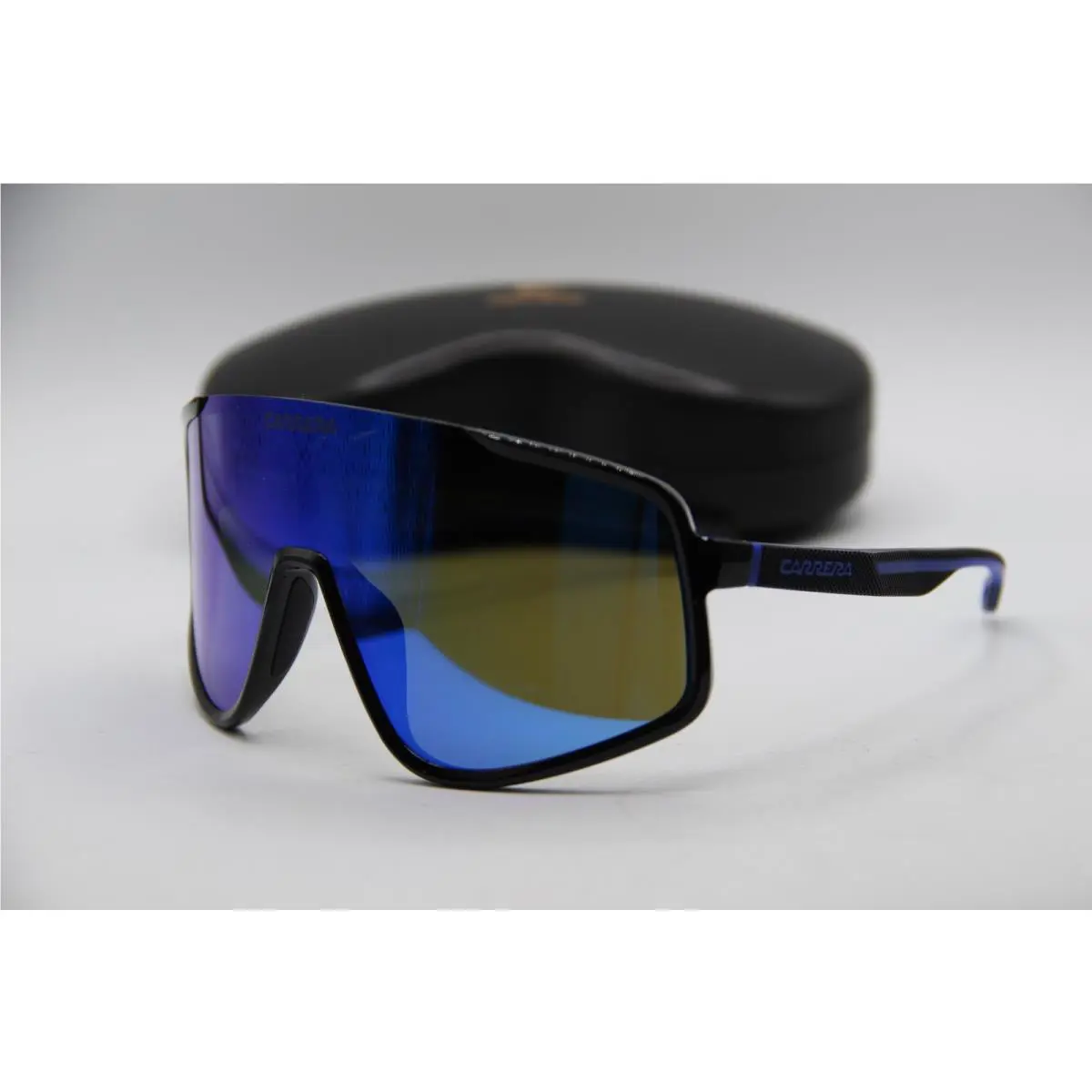 Carrera 4017/S D51Z0 Black Blue Mirrored Frames Sunglasses 99-01