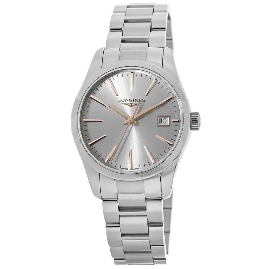 Longines Conquest Classic Quartz Silver Dial Ladies Watch L2.386.4.72.6