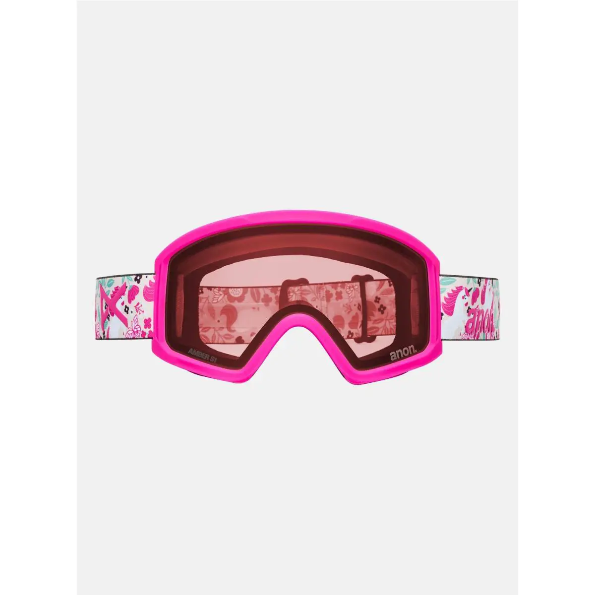 Tracker 2.0 Snow Goggles Unicorns Frame Pink Amber Lens by Anon