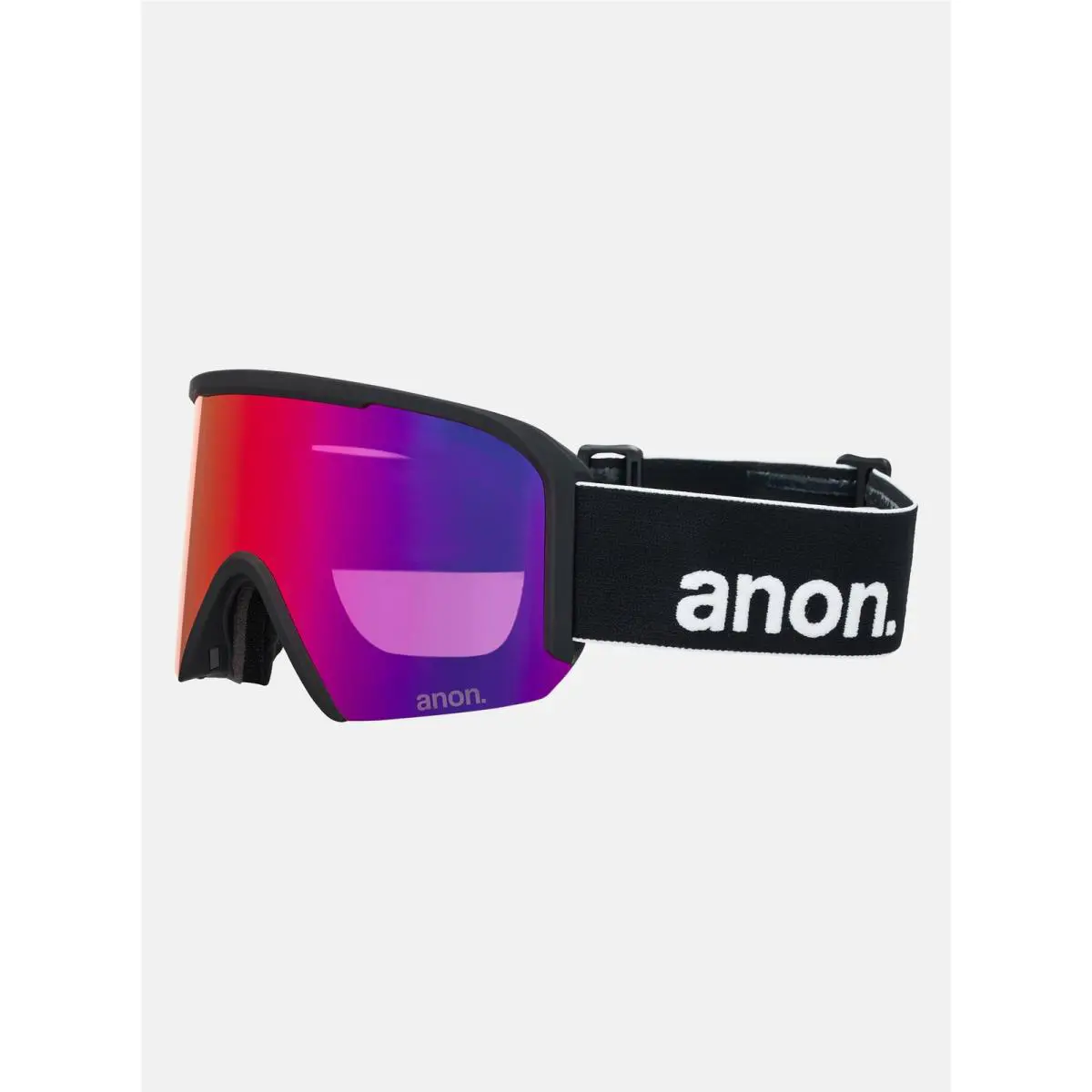 Nesa S Snow Goggles Black Frame Perceive Sunny Red Lens by Anon