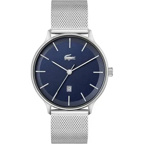 2011200 Mens Quartz Club Stainless Steel Watch Blue by Lacoste